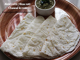 plain rice flour rotti