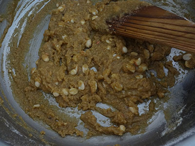 dough for tambittu or akki thambittu