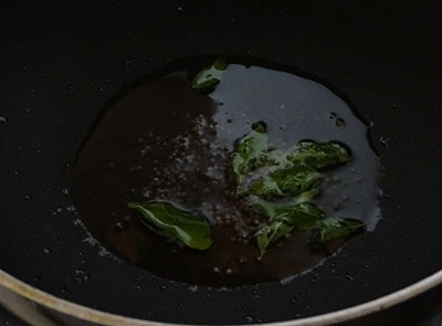 tempering for alasande kalu gojju or curry