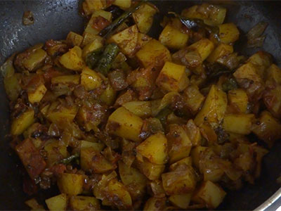 Aloo fry or potato stir fry