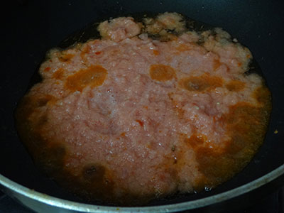 ground paste for aloo gobi or alugadde hookosu gojju