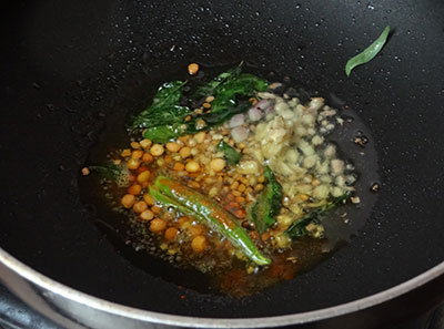 tempering for potato sagu or aloo sagu