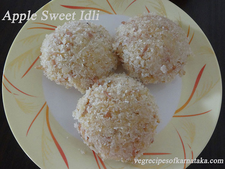 apple sweet idli recipe