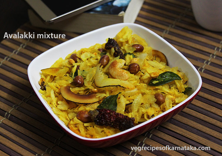 avalakki mixture or snacks or chivda recipe