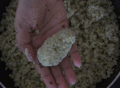 preparing dumplings for avalakki nuchinunde or nucchinunde