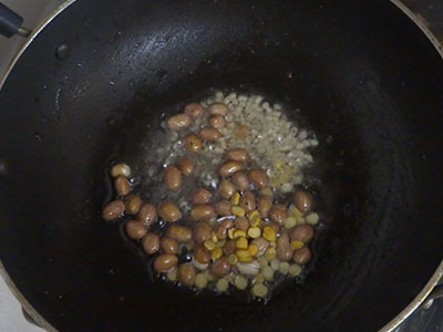 tempering for avarekalu bath or avarekalu rice