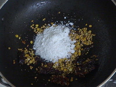 dry coconut for avarekalu bath or avarekalu rice