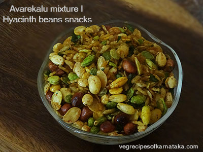 avarekalu mixture or snacks recipe