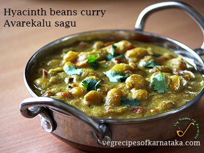 avarekalu sagu or avarekalu curry