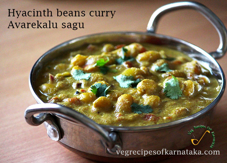 avarekalu sagu or avarekalu curry