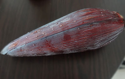 baale hoo or banana flower for chutney