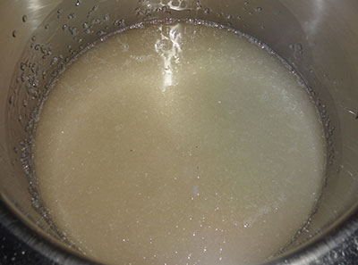 sugar syrup for badam puri or badami poori