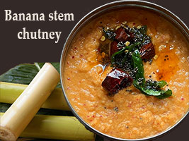 banana stem chutney recipe