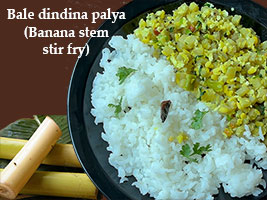 banana stem palya recipe