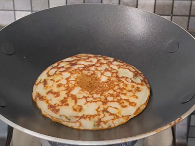 cook banale dose or kadai dosa or bun dosa