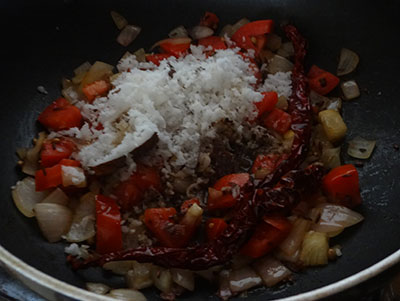 coconut and tamarind for bassaru or bas saaru