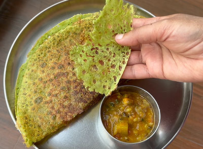 batani or green peas dosa recipe