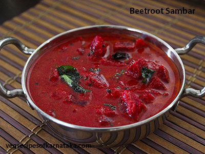 beetroot sambar recipe