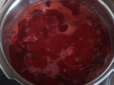 water for beetroot rasam or beetroot saaru recipe