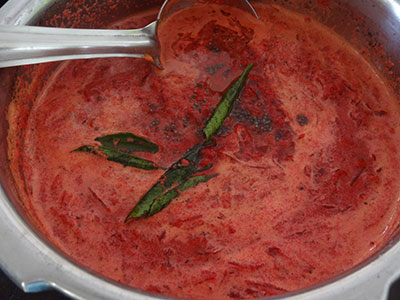 tempering for beetroot sasmi or gravy