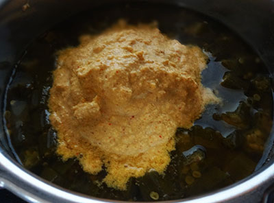 ground masala for bendekai kayirasa