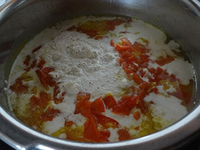 ground masala for hesaru bele bili saaru or mung dal tomato rasam