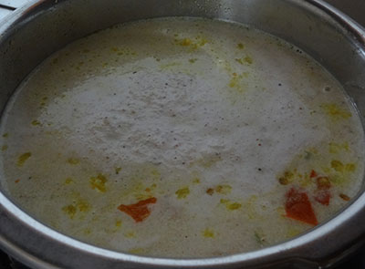 salt for hesaru bele bili saaru or mung dal tomato rasam