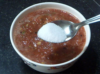 mashed burnt or charred tomato chutney recipe