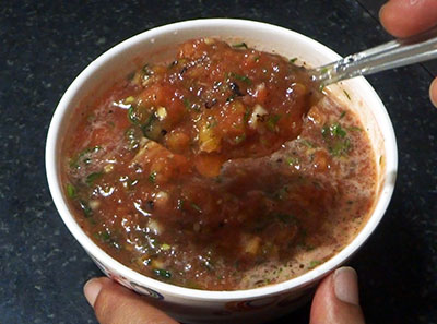 burnt or charred tomato chutney recipe