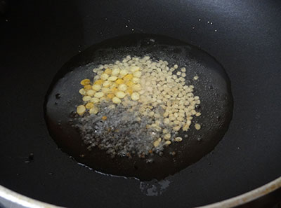 tempering for cabbage rice or kosu ricebath