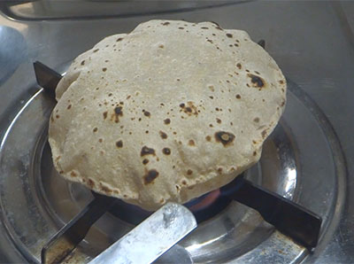 cooking chapati dough in 1 minute