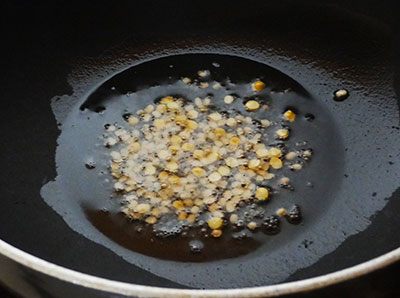 tempering for sihi kumbalakai palya or pumpkin stir fry