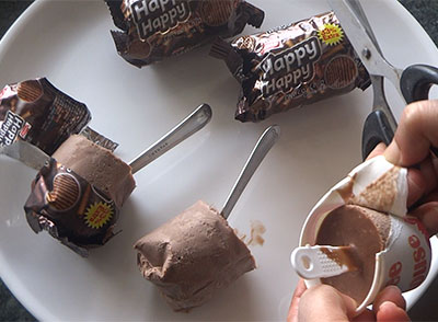 choco bar recipe using happy happy chocochip biscuit