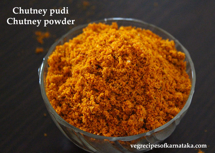 chutney powder or chutney pudi