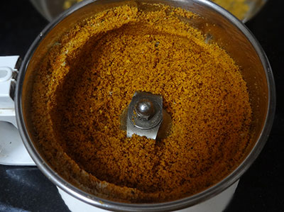 ground chutney powder or chutney pudi