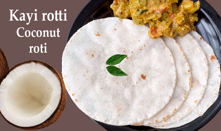 kayi rotti or coconut roti recipe