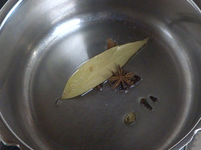 tempering for corn pulao or corn rice