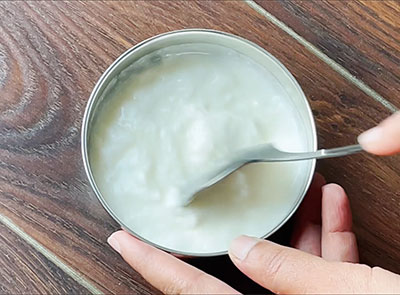 curd for southekayi mosaru palya or cucumber raita recipe