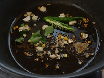 tempering for mosaranna or curd rice