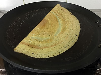 dal dosa or bele dose or pancharatna dosa on pan