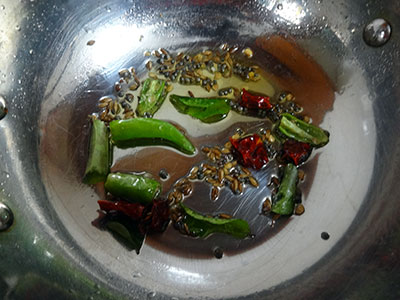 tempering for doddapatre rasam