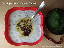 doddapathre thambli recipe