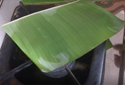 banana leaves for genasale or kadubu recipe