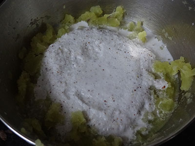 coconut for genasina sasive or sweet potato raita