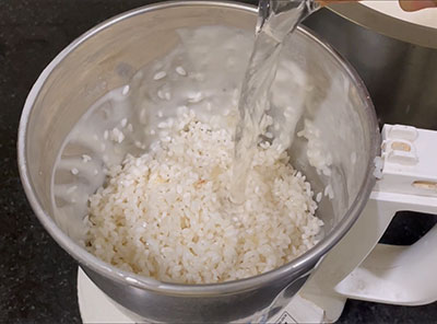 grinding rice for ghee roast or thuppa dose