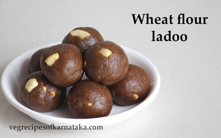 godhi hittina unde, wheat flour ladoo