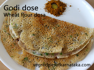 godi dose, wheat flour dosa