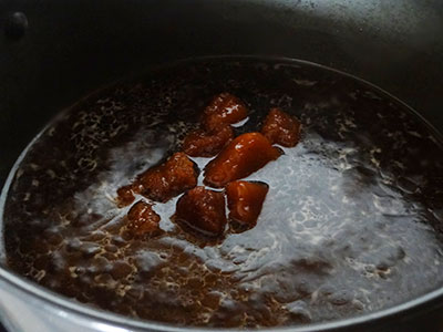 water and jaggery for gudanna or kayanna