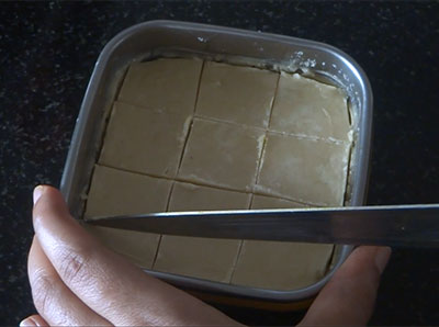 halkova or maida burfi recipe