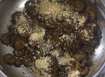 gram flour for hagalakayi or bitter gourd fry